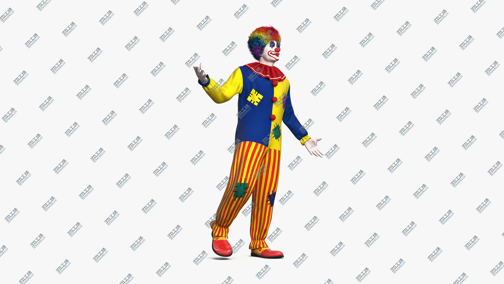 images/goods_img/202104093/Adult Clown Suit Standing Pose Fur 3D model/1.jpg